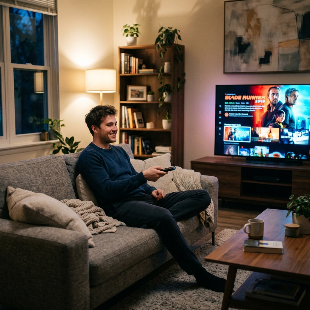 Man choosing GreatestIPTV plan