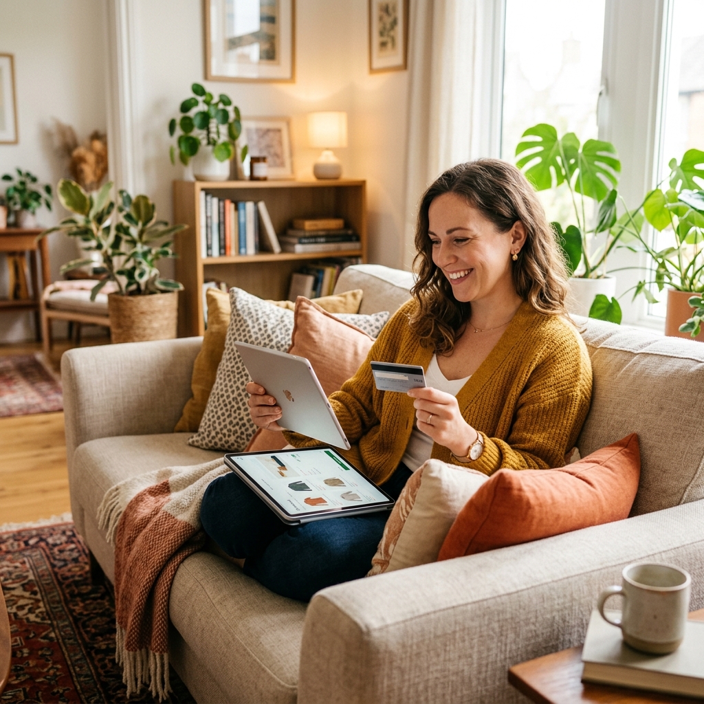 Woman ordering GreatestIPTV subscription